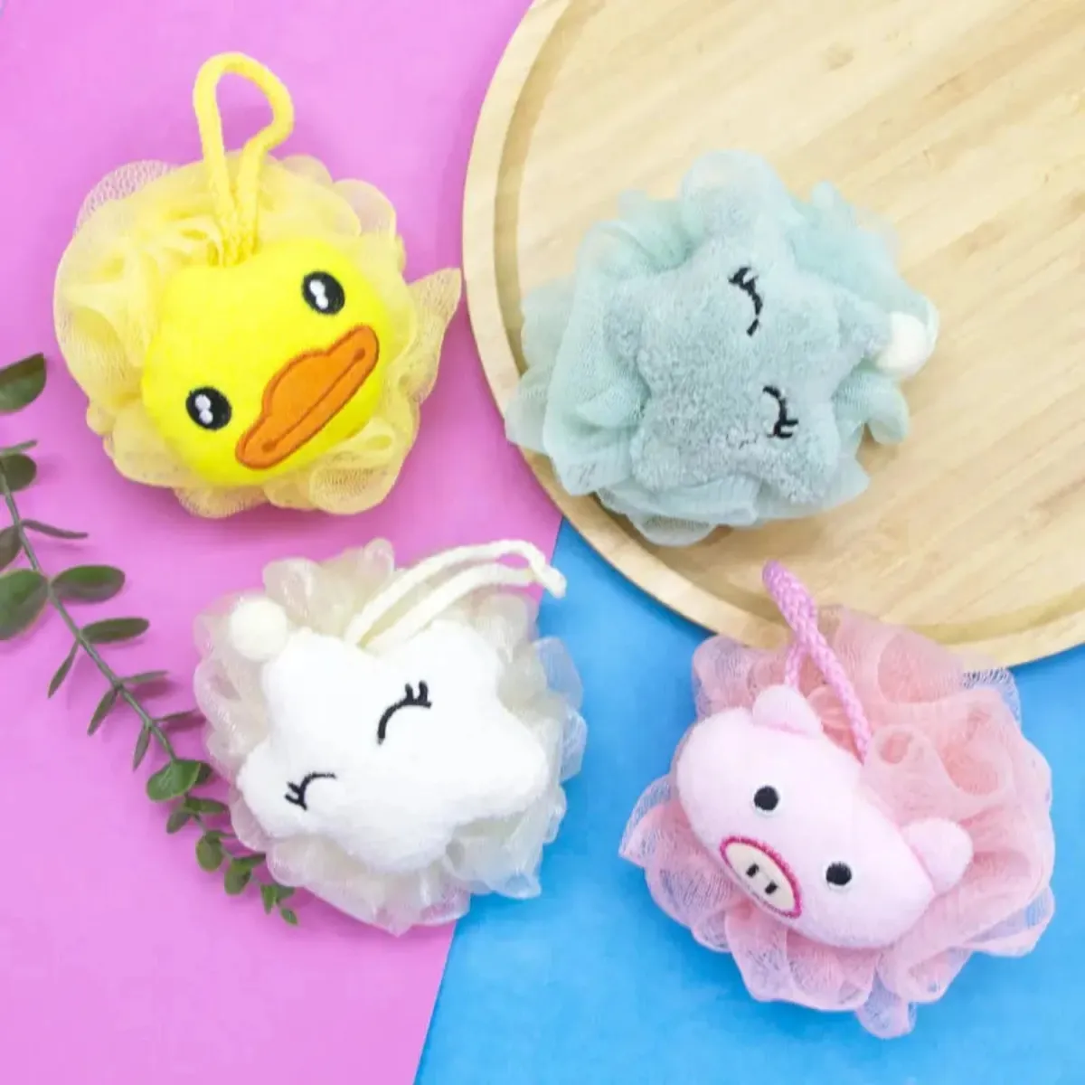 Kids Bath Sponge Ball - with Soft Toy — photo 4