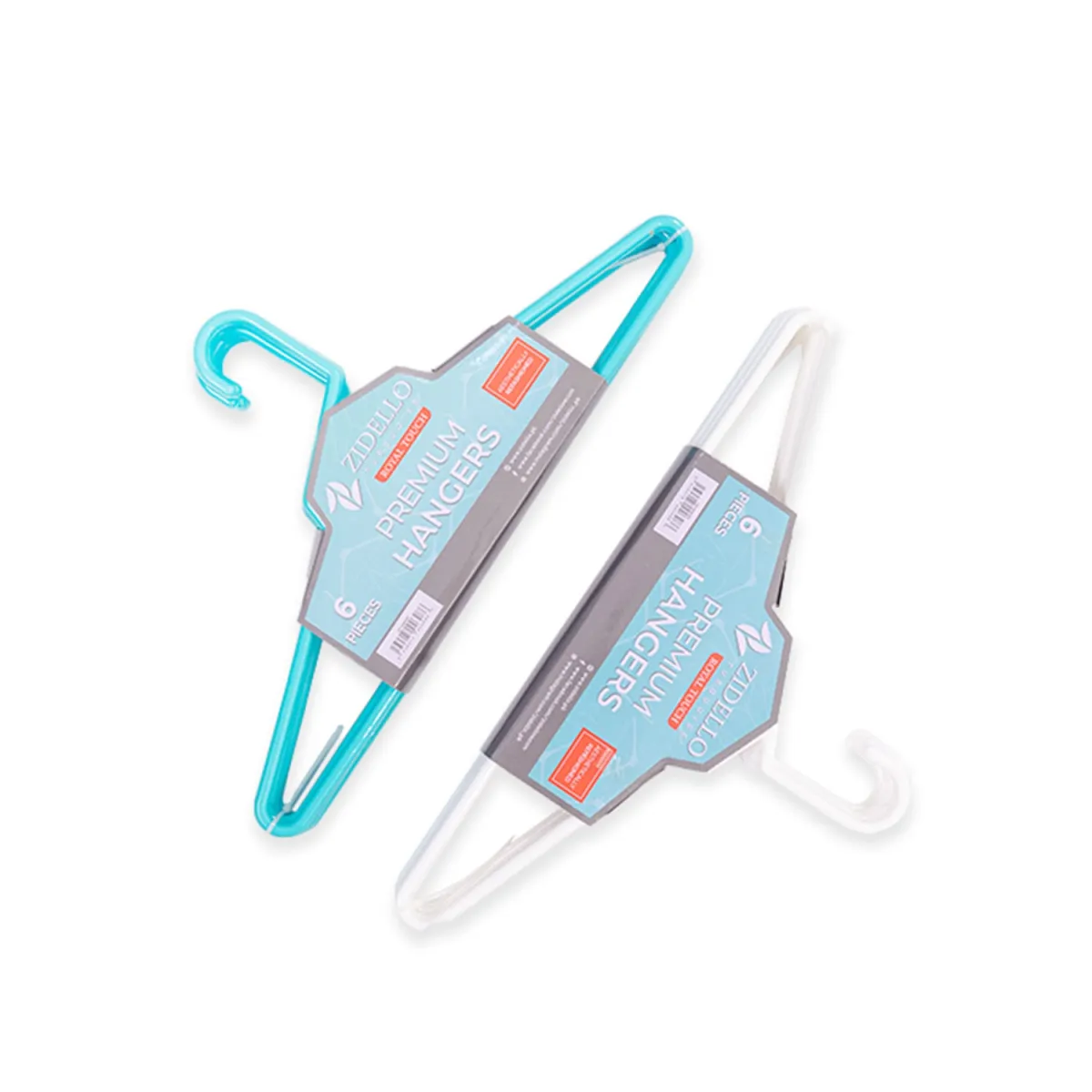 Zidello Pure Plastic Hangers - White [6pcs] — photo 4
