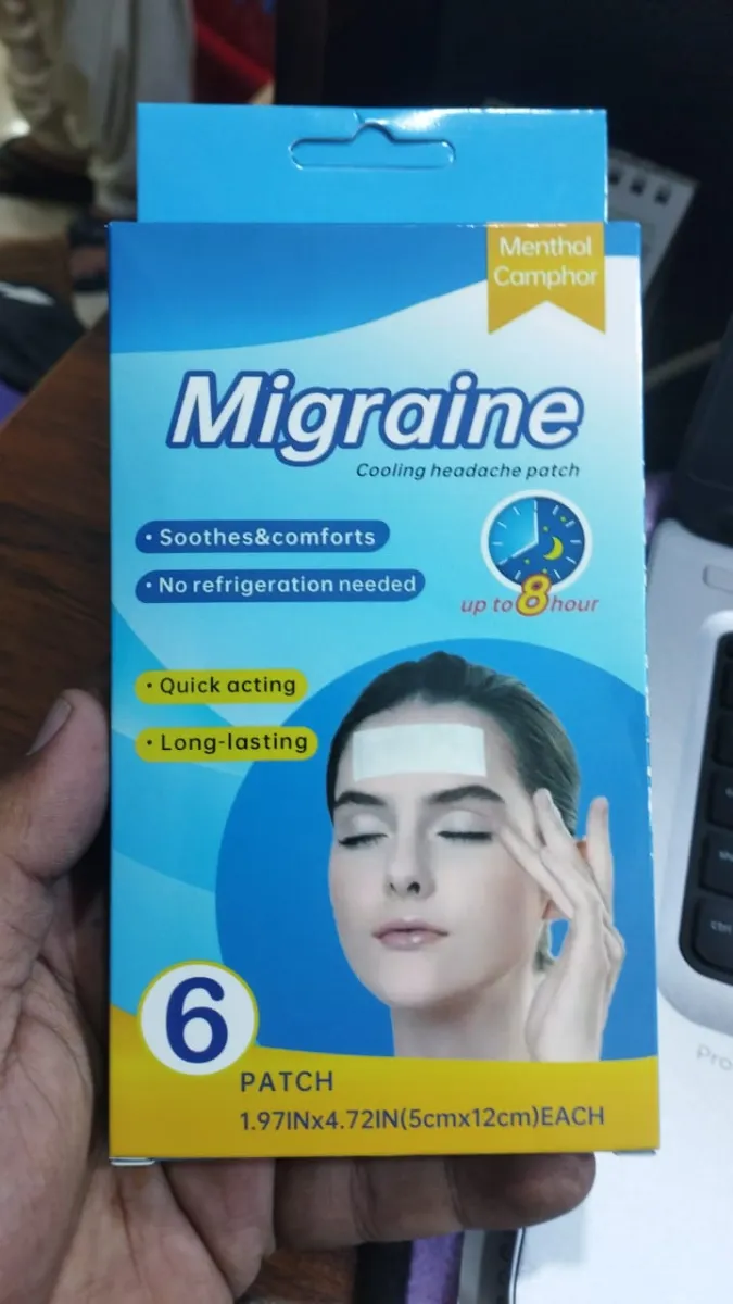 Migraine Cooling Headache Patch | Pack Of 6 Fever & Relaxation Strips — photo 5