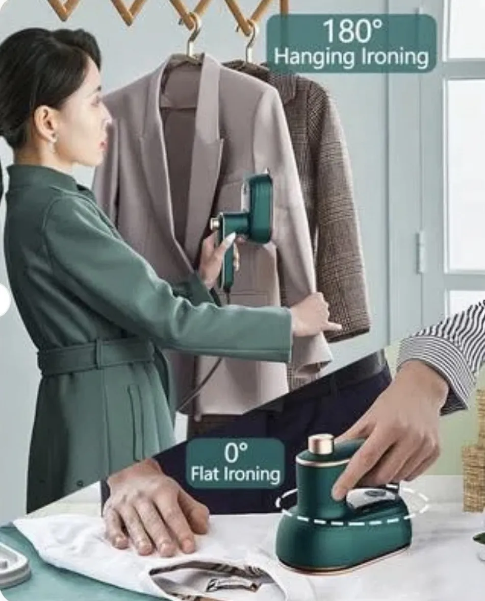 Portable Mini Electric Steam Iron - Handheld Garment Steamer — photo 2