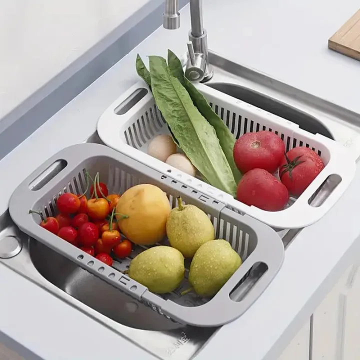 Fruit & Vegetable Wash Basket 🧺 | Expandable Sink Colander — photo 2