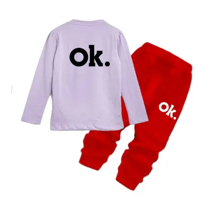 New Summer Collection Kids Tracksuit Set – Full Sleeve Shirt & Trouser Comfortable Casual Wear for Boys & Girls - Extra Large