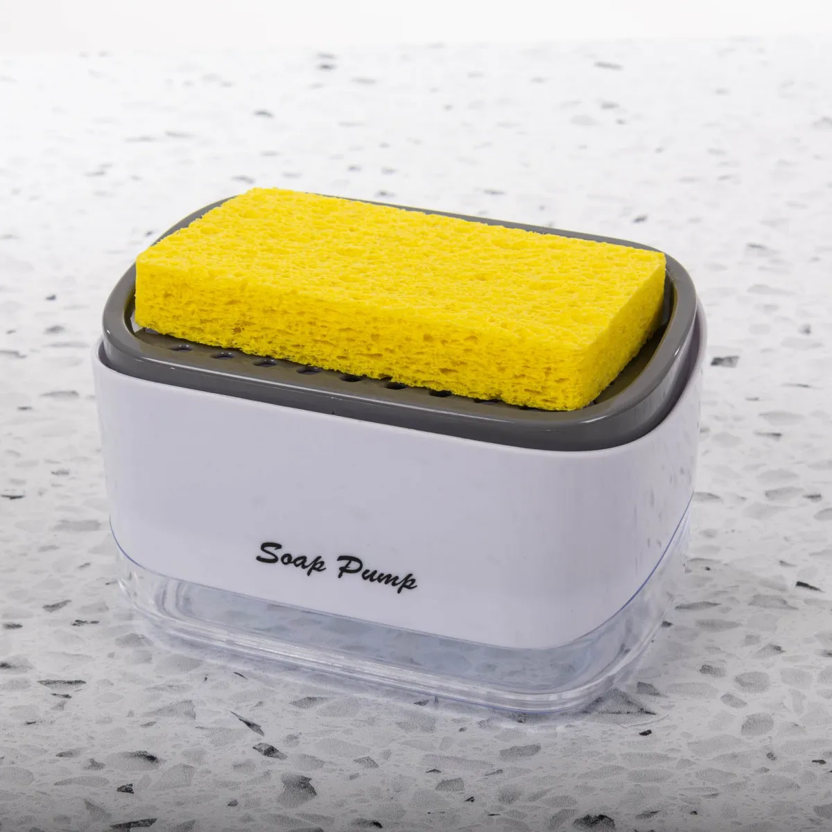 Zidello 2-in-1 Soap Pump Dispenser with Sponge | Kitchen Dish Soap Liquid Holder — photo 2