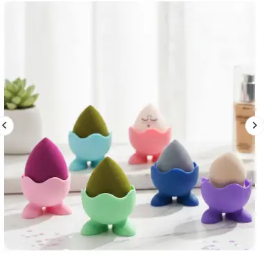 1 PCs Plastic Blender Puff Holder Multipurpose Sauce Bowl Makeup Sponge Storage Container Mini Bowl Organizer (Random Color)