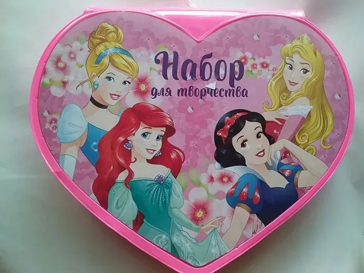 52 Pcs Heart Shape Colour Kit Painting Set For Kids With Crayons Markers And Art Accessories (Random Characters) — photo 3