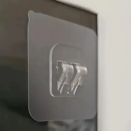 Clear Wall Hooks – Self‑Adhesive Shelf Fixing Clips