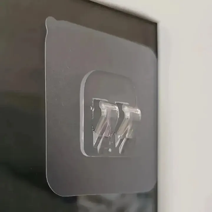 Clear Wall Hooks – Self‑Adhesive Shelf Fixing Clips