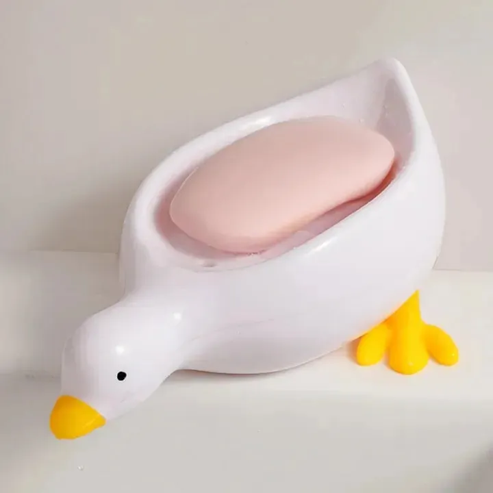 Duck-Shaped Quick Drain Soap Tray – Durable Hygiene Storage — photo 2