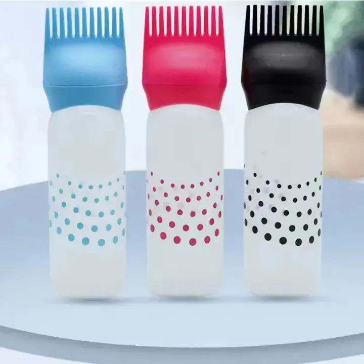 Refillable Shampoo & Dye Bottle with Comb – Multipurpose Hair Colouring Applicator — photo 4