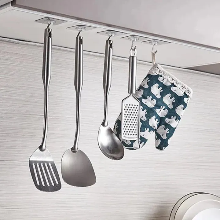 10PCS Sticky Hooks – Waterproof Wall & Ceiling Hook Set — photo 2