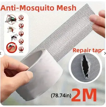 Mesh Roll Tape Window Screen Repair Patch | Keep Mosquitoes Out with Our Anti-Insect, Self-Adhesive Mesh Patch Tape - 2 meter