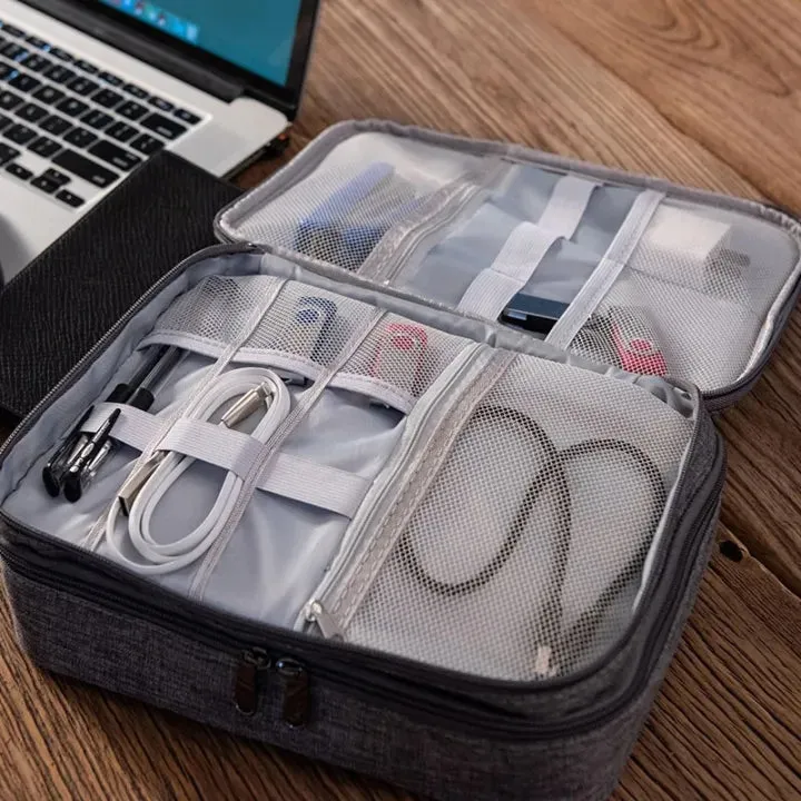 Electronic Accessories Organizer Travel Bag | Waterproof Cable Storage Case — photo 3