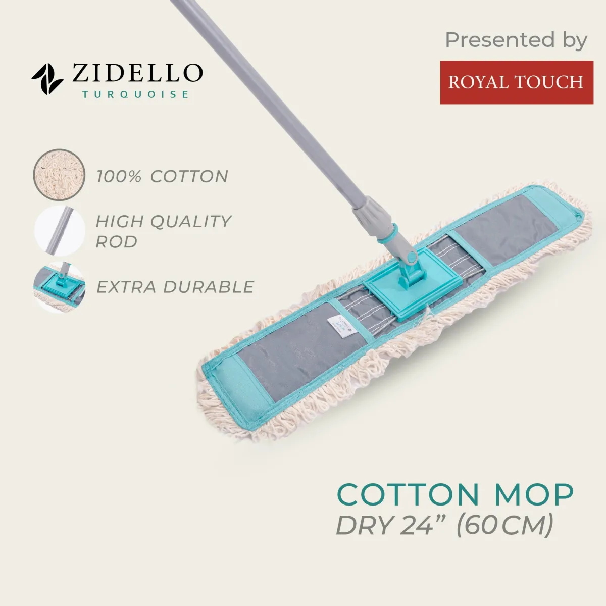 Zidello COTTON MOP - DRY 24″ INCH (60CM) — photo 4