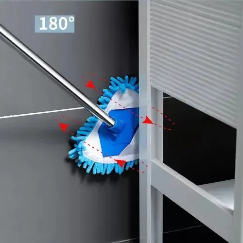 180° Rotating Triangular Microfiber Mop – Precision Corner & High-Reach Cleaning — photo 2
