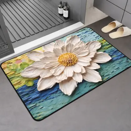 Zidello Large Door Mats – Non-Slip Decorative Entrance Floor Mat for Bathroom, Kitchen & Indoor Entryway (Random Design)