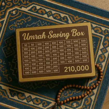 Umrah Saving Box - 210,000 Saving Goal