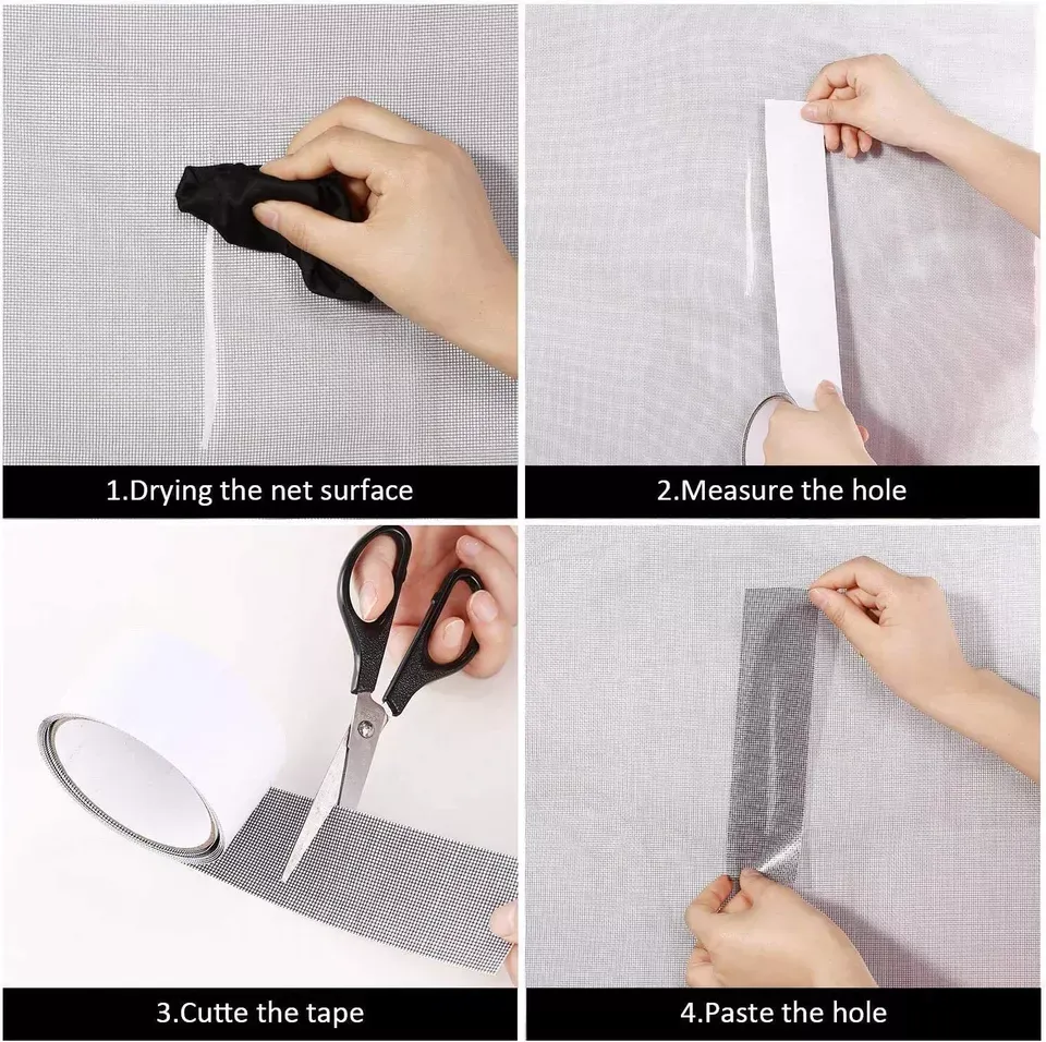 Mesh Roll Tape Window Screen Repair Patch | Keep Mosquitoes Out with Our Anti-Insect, Self-Adhesive Mesh Patch Tape - 2 meter — photo 8