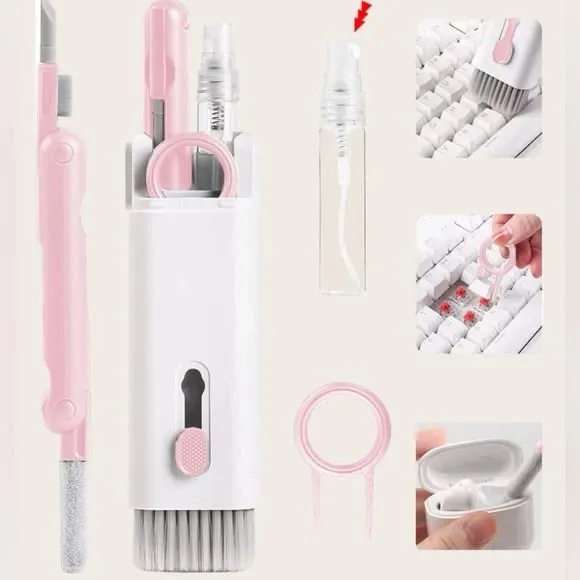 Keyboard Cleaning Kit Keyboard Cleaner Brush Kit – Multi-Function Earphone Cleaning Pen & Keycap Puller Tool Set — photo 3
