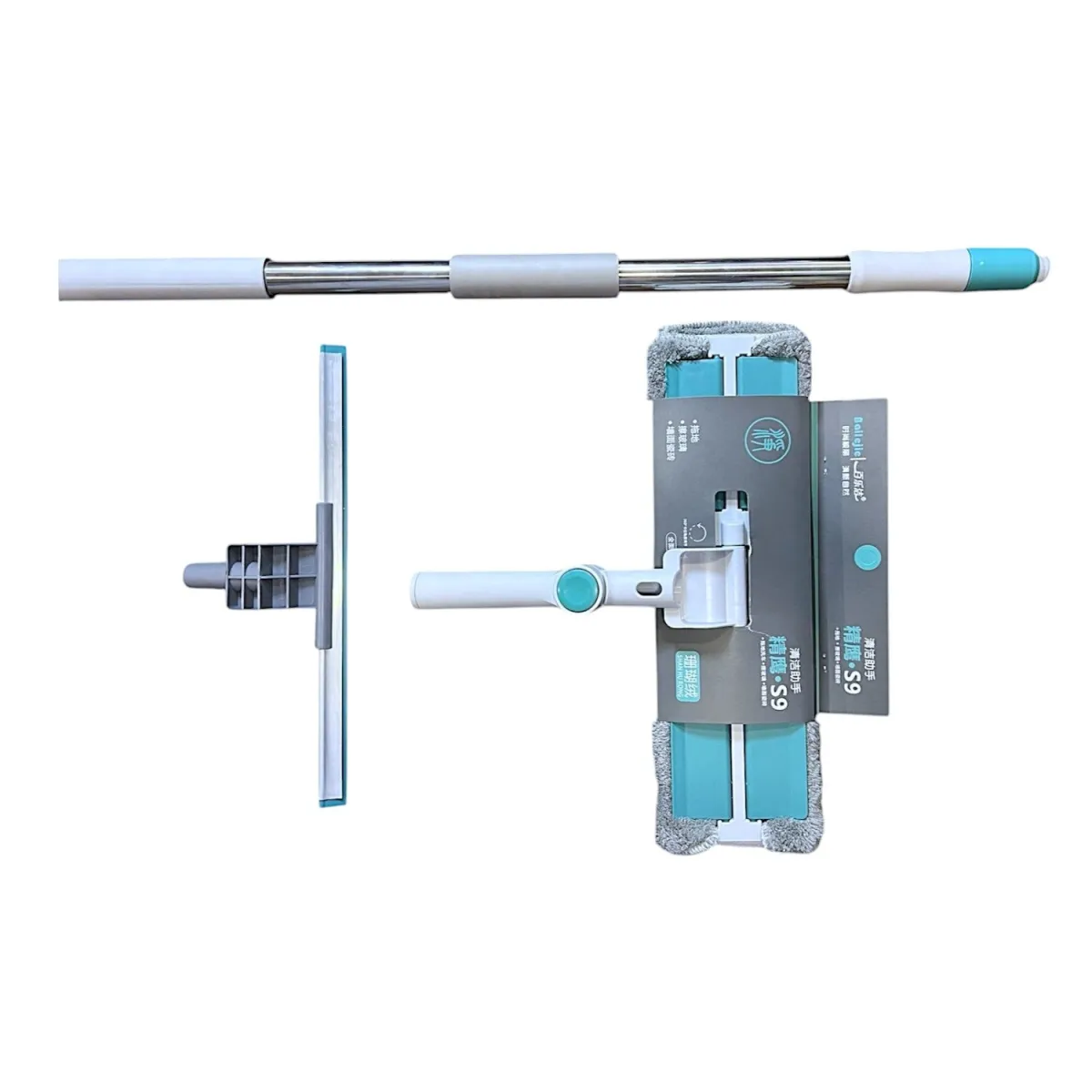 Rotatable Glass Wiper with Bendable Head – Double-Sided Squeegee for Window, Bathroom & Floor Cleaning — photo 3