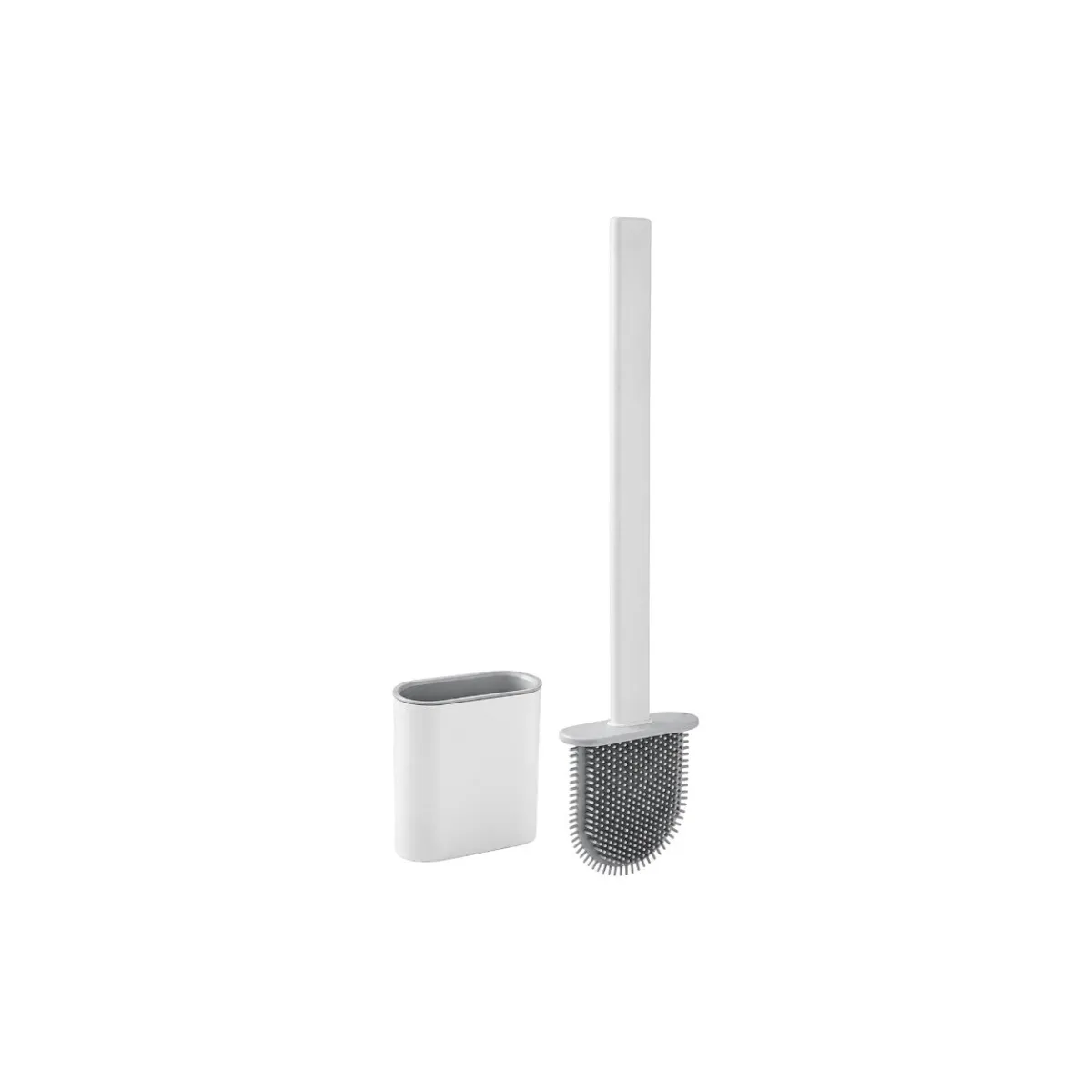 Zidello Silicone Flexible Toilet Brush with Holder — photo 3
