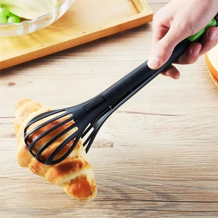Kitchen Tongs & Whisk – Nylon Egg Beater Tool — photo 3