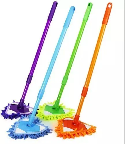180° Rotating Triangular Microfiber Mop – Precision Corner & High-Reach Cleaning