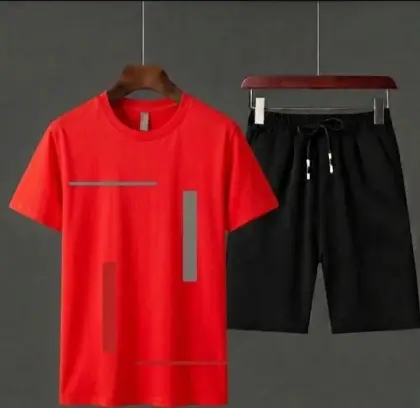 HY Boutique Men's Summer shirt & Shorts Tracksuit Set – Lightweight & Comfortable Casual Wear - Extra Large