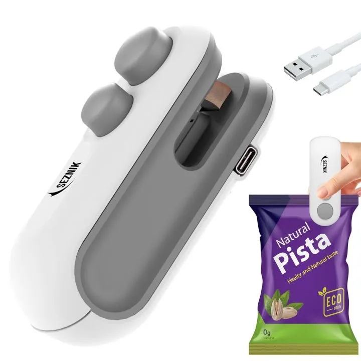 Portable Rechargeable Mini Sealer For Plastic Bags | Handheld Heat Sealing Machine