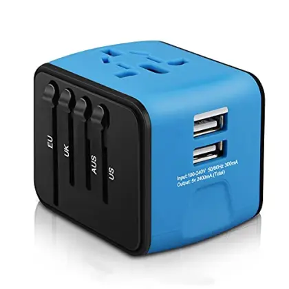 Universal Travel Adapter Worldwide Plug Converter Random Color