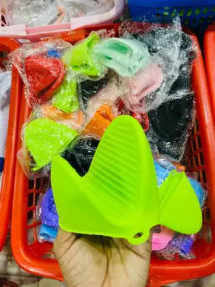 Silicon Pot Gloves (Pair) (Random Colours)