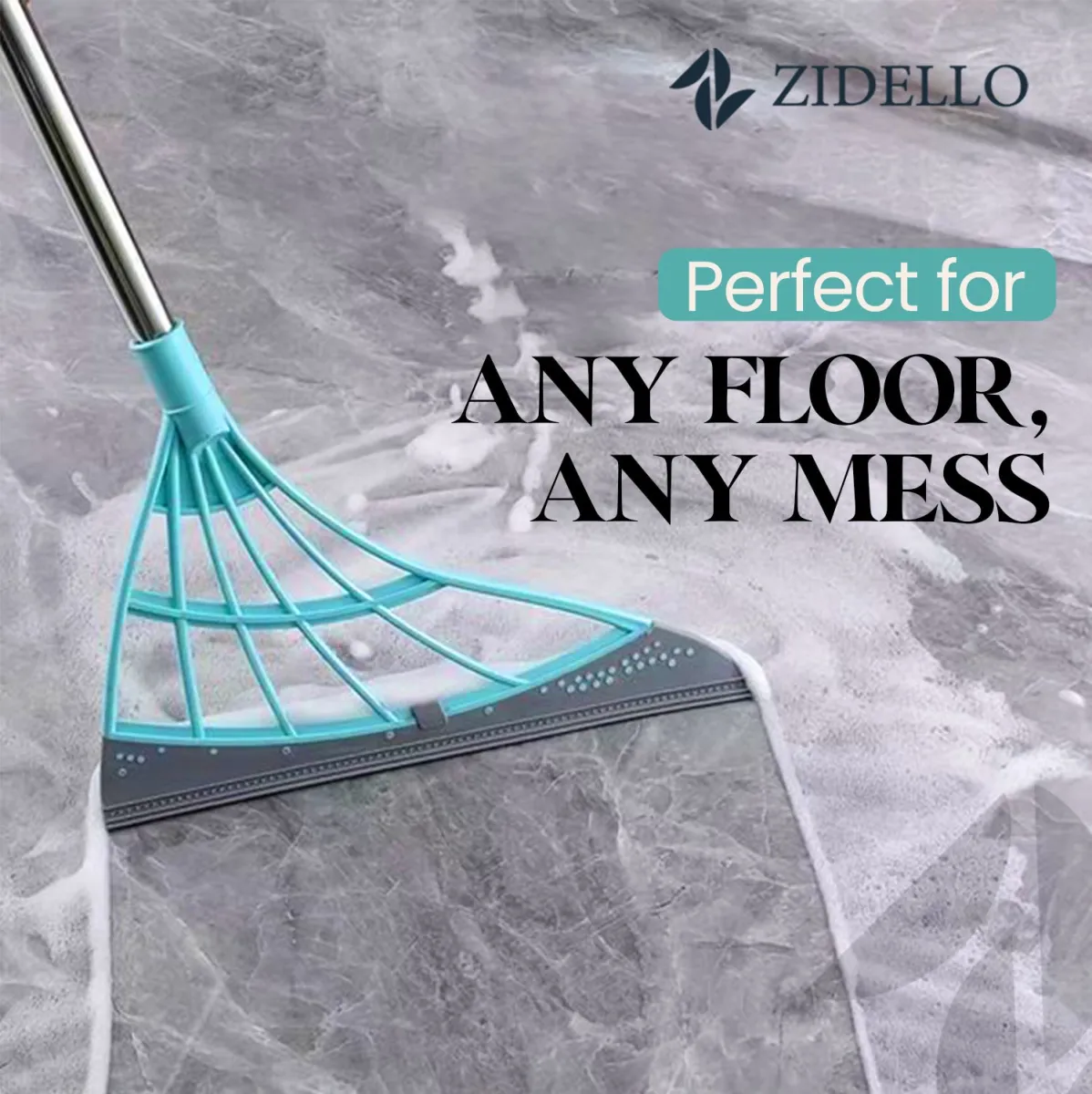 Zidello Washroom and Kitchen Wiper with Rubber Squeegee — photo 2