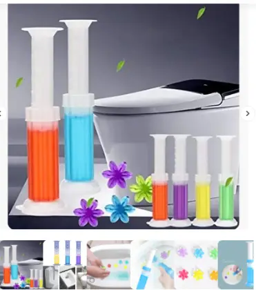 Toilet Cleaning Stamp Gel Toilet Injection Gel Flower Bathroom Cleaner Toilet Gel (random color)