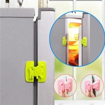01 PCs Cute Dog Shape Cartoon Cabinet Door Child Safe Lock Refrigerator Toilet Baby Safety Tools | Refrigerator Lock | Lock For Cabinet - Random Color