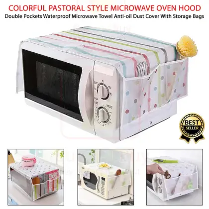 Microwave Cover β Waterproof AntiβDust with Storage Pockets