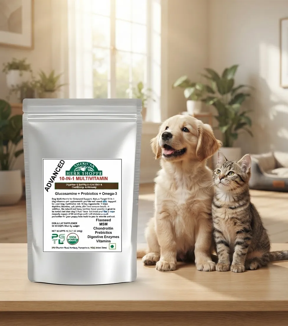 10-in-1 Dog & Cat Multivitamin | Probiotics, Omega-3 & Joint Support - 100g — photo 5