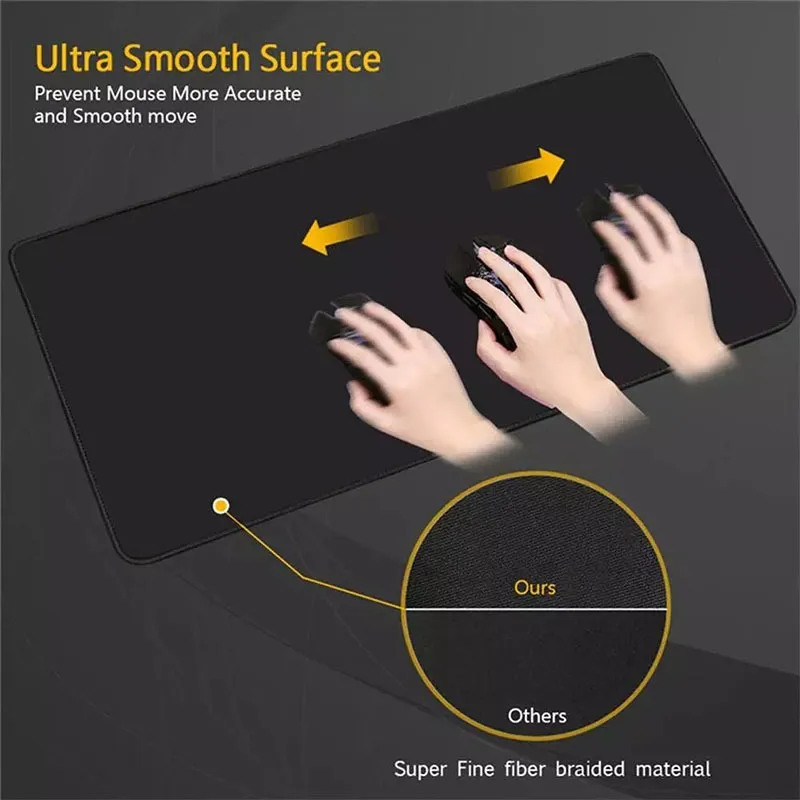Keyboard Mouse Mat Large Surface Smooth Texture Durable Material Non Slip Base Comfortable Daily Use — photo 4