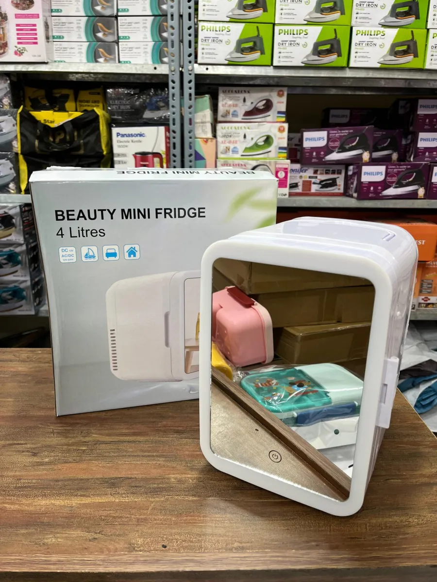 AC/DC 4L Vanity Mirror LED Portable Fridge 🇨🇳