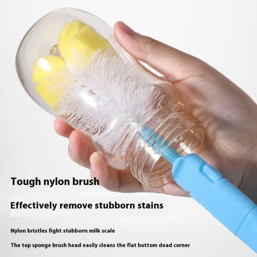 Zidello 6-Piece Baby Bottle Cleaning Brush Set – Bottle, Nipple, Straw & Tube Cleaner with Soft Sponge — photo 4