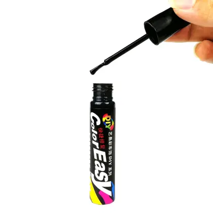 Car Scratch and chipping paint, pencil paint with brush - Black