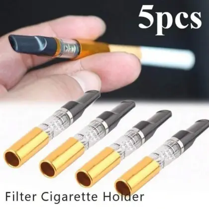 5PCS Reduce Tar Cigarette Holder | Reusable Tar Filter Smoking Accessory For Cleaner And Smoother Smoking Experience