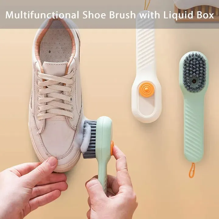Cleaning Brush with Soap Dispenser – Long Handle Soft Bristle Laundry Brush — photo 2