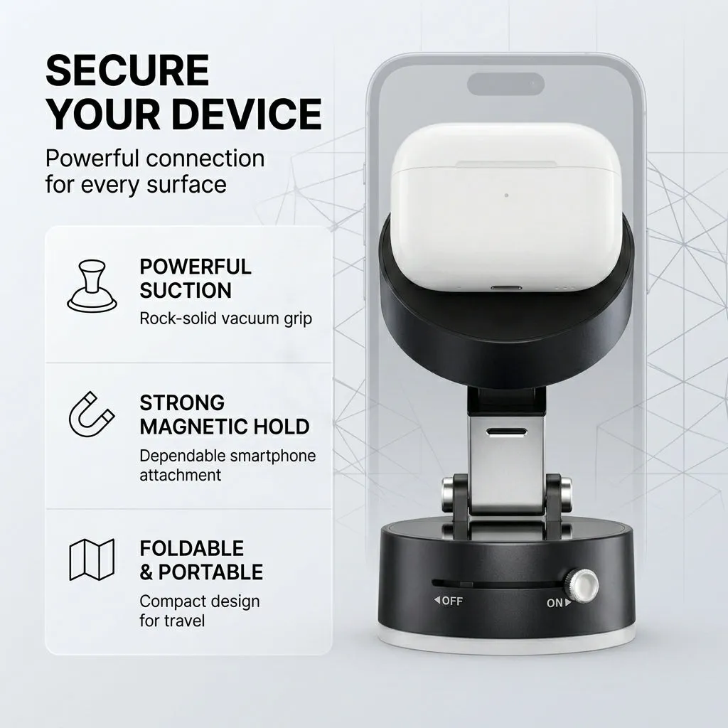 Vacuum Suction Magnetic Mobile Holder — photo 2