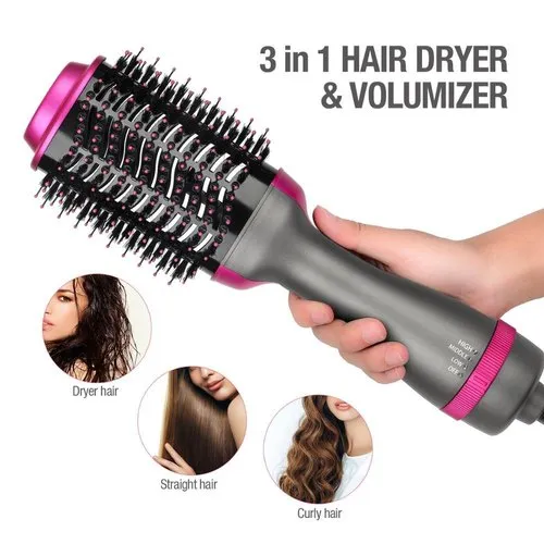 One Step 2 in 1 Hair Dryer & Brush (Dryer + Styler) Brush for Fast Drying, Straightening, Curling — photo 5
