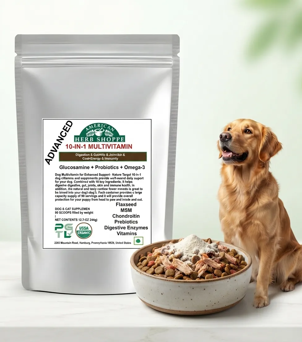 10-in-1 Dog & Cat Multivitamin | Probiotics, Omega-3 & Joint Support - 100g — photo 7