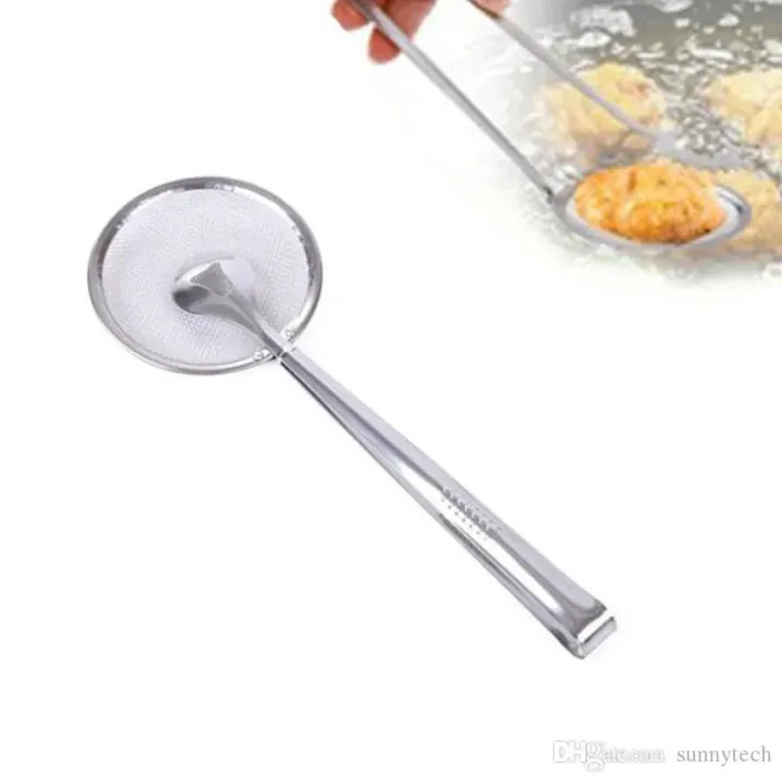 Stainless Steel Frying Strainer – Mesh Oil Filter Tong — photo 2