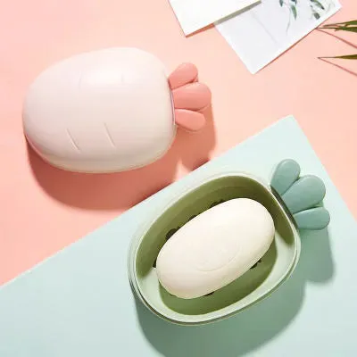 Creative Carrot-Shaped Soap Box – Cute Cartoon Draining Holder — photo 3