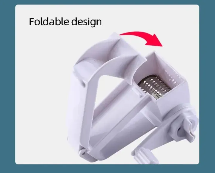 Handheld Rotary Grater – Cheese & Vegetable Slicer Tool — photo 2