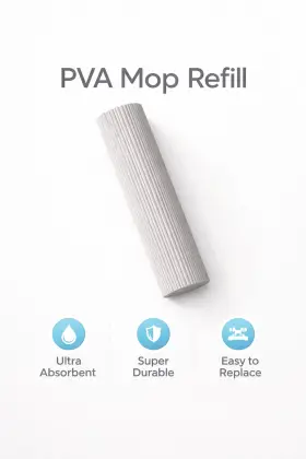 Zidello PVA Sponge Mop Refill – Heavy-Duty Absorbent Refill for Wet Floor Cleaning
