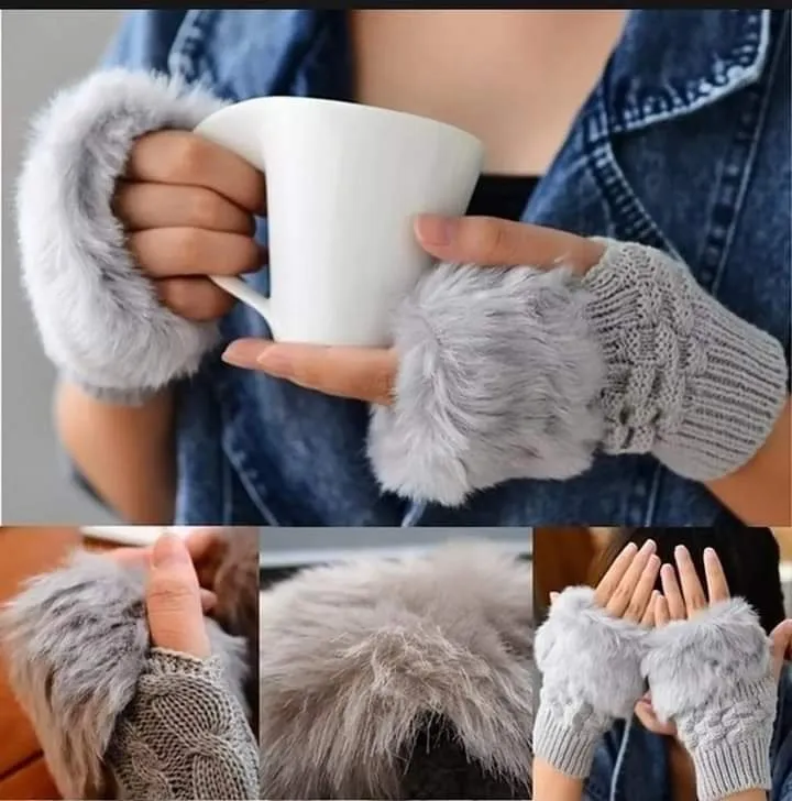 Winter Wool Hand Gloves For Women (Random Colors) — photo 2