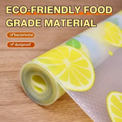 Waterproof Kitchen Mat Shelf Liner 45×150 – Easy To Clean, Oil Proof, Anti Slip Multipurpose Drawer And Shelf Cover (Random Color)